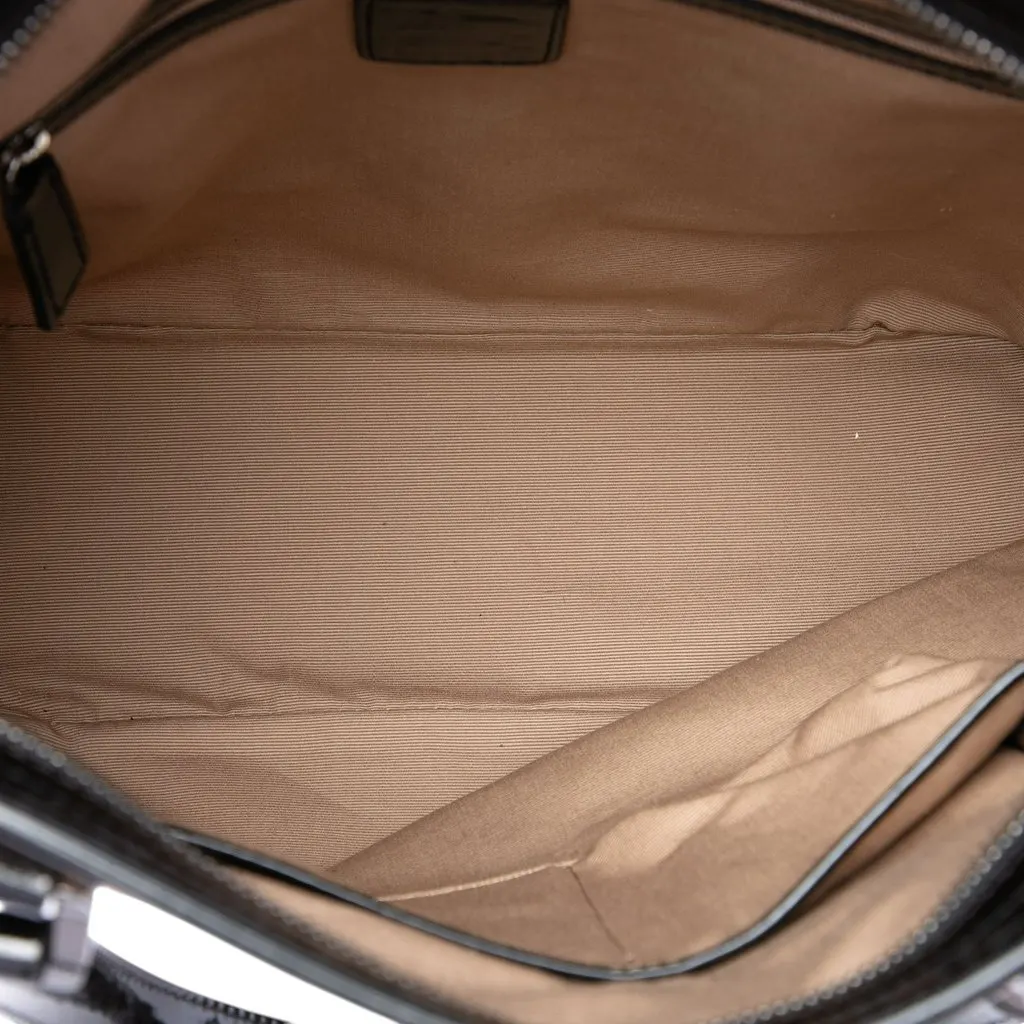 Burberry Supernova Check Coated Canvas Tote Beige Very good - Model View