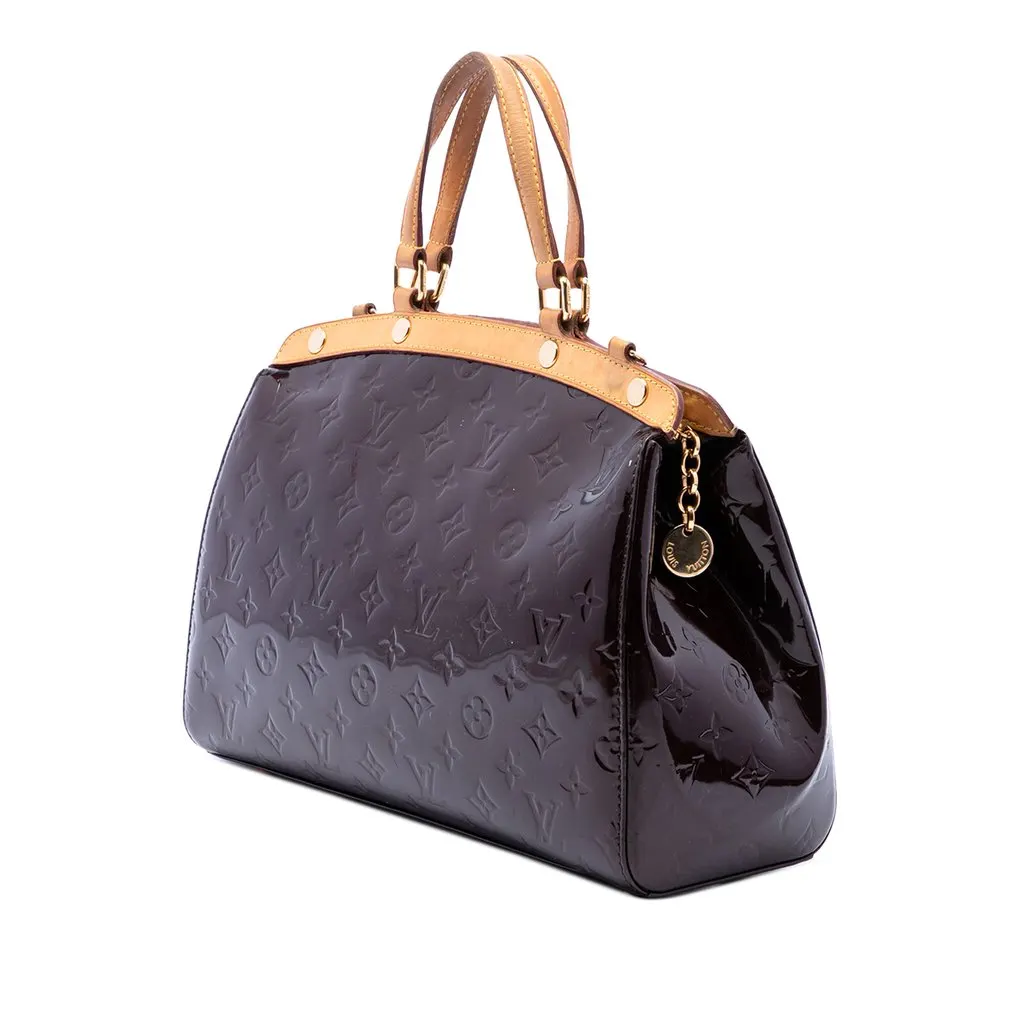 Louis Vuitton Monogram Vernis Brea MM Purple Leather Very good - Back View