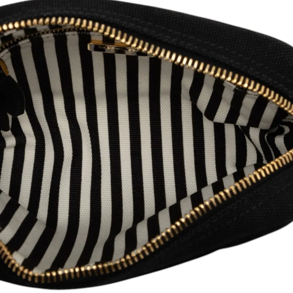 Prada Canvas Canapa Logo Pouch Black Canvas Very good - Model View