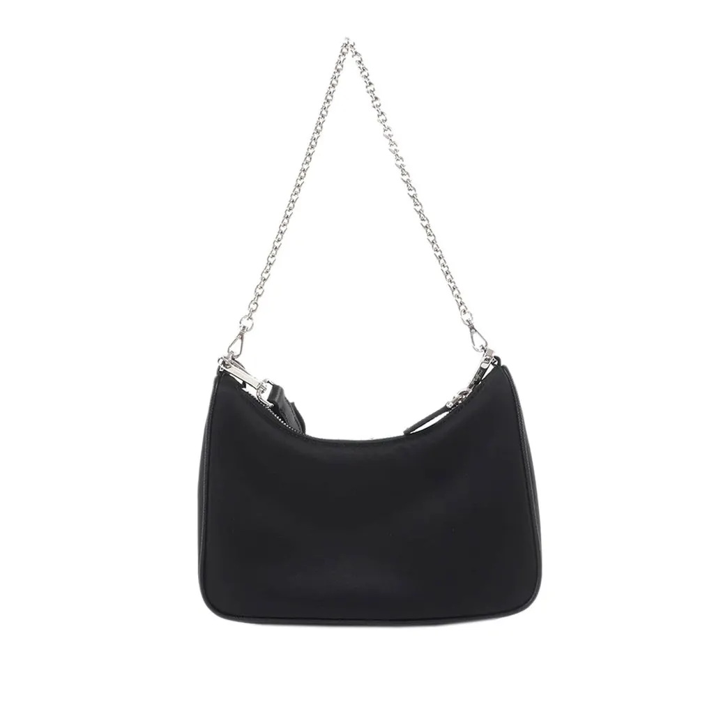 Prada Tessuto Re Edition 2005 Satchel Black Polyamide Never worn - Back View