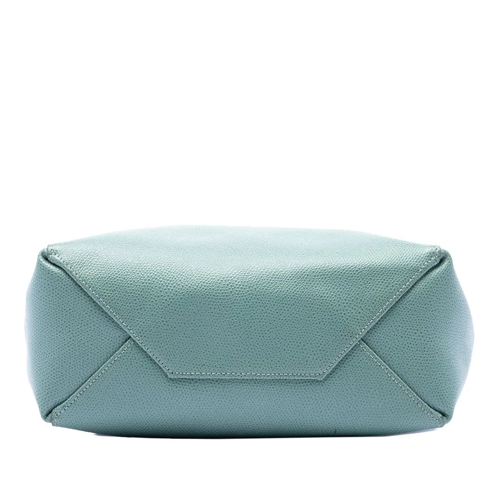 Celine Small Grained Calfskin Vertical Cabas Tote Blue Leather Very good - Inside View