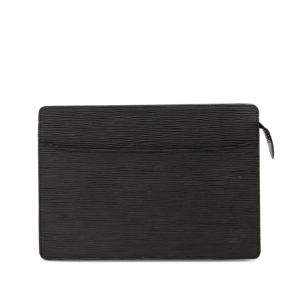 Louis Vuitton Epi Pochette Homme Black Leather Very good - Front View