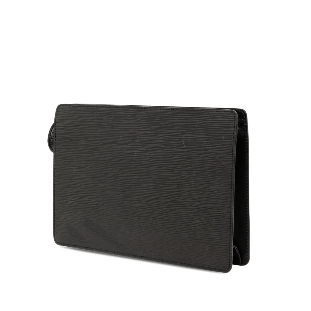 Louis Vuitton Epi Pochette Homme Black Leather Very good - Back View