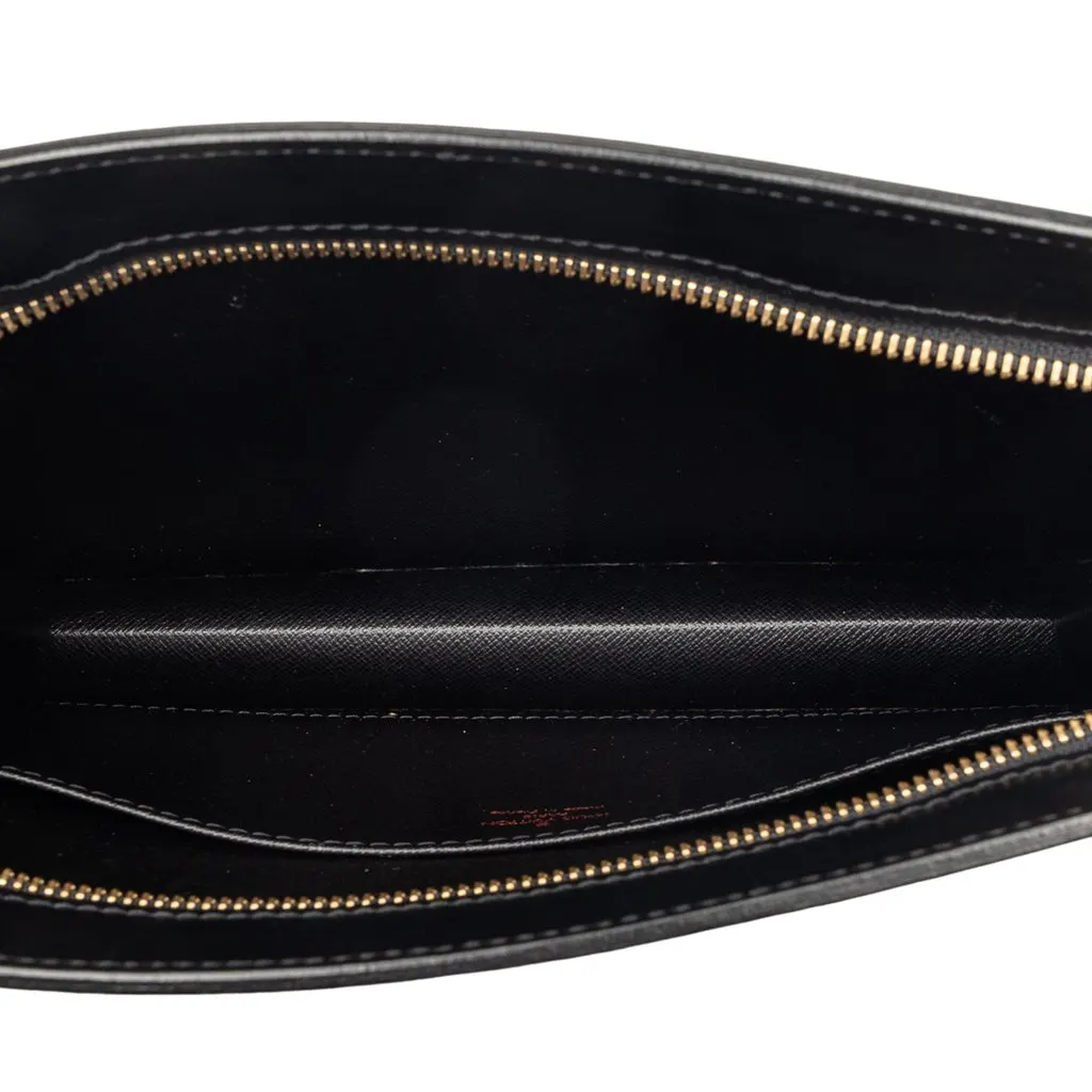 Louis Vuitton Epi Pochette Homme Black Leather Very good - Model View