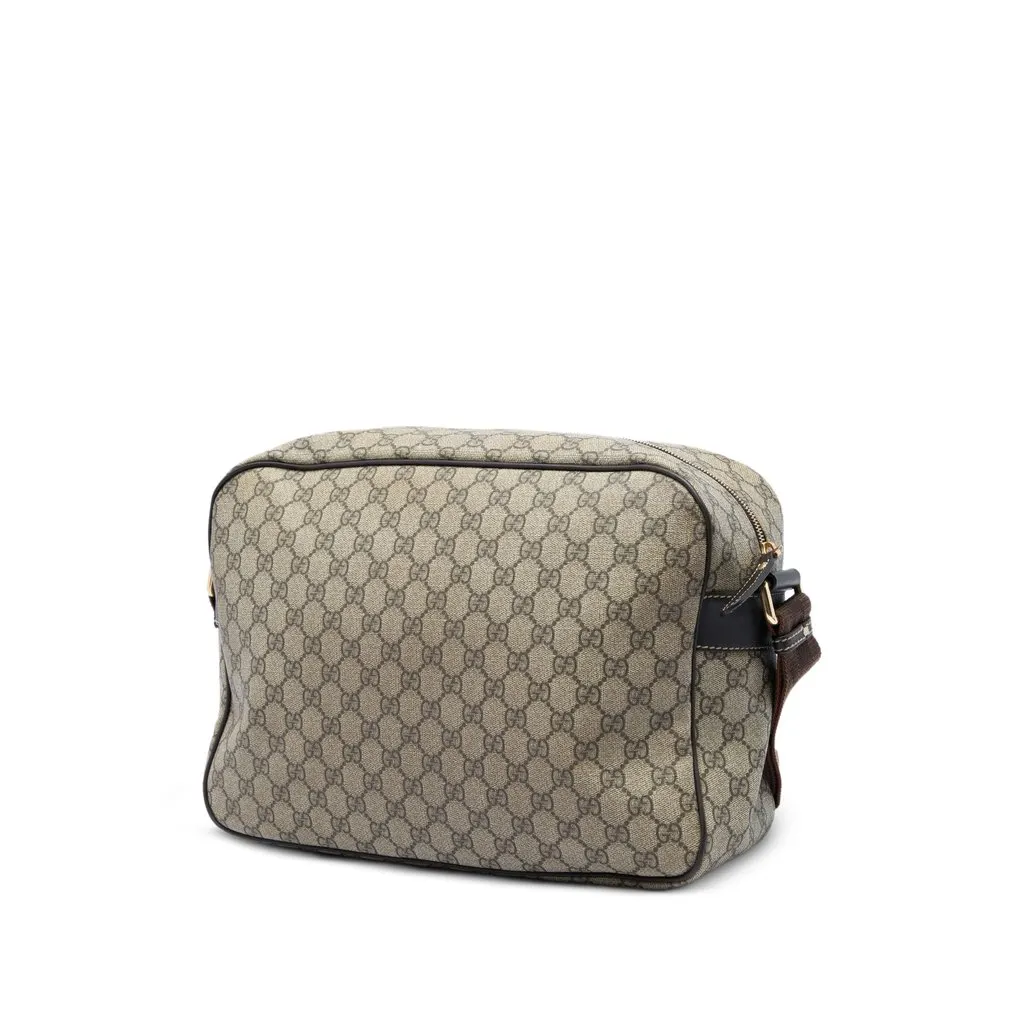 Gucci GG Supreme Crossbody Beige Canvas Good - Inside View