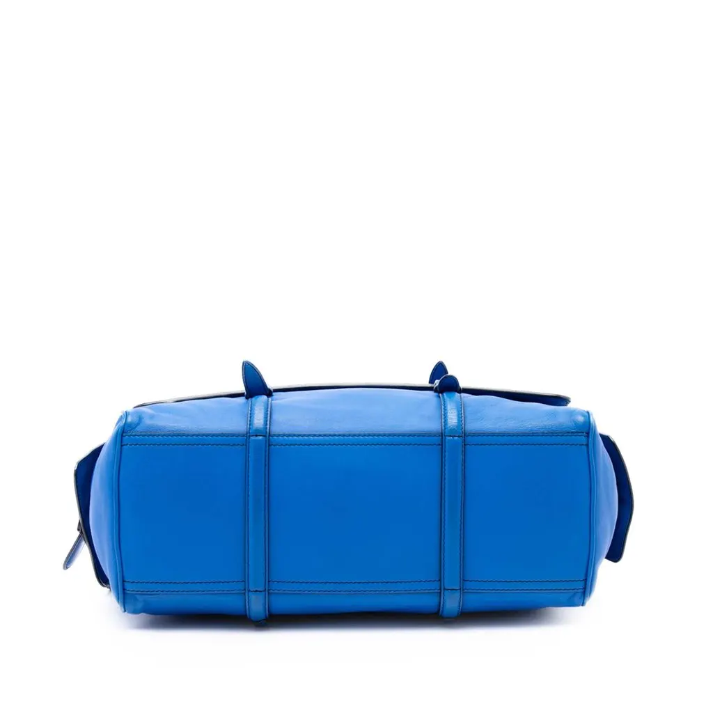 Bottega Veneta Medium Nappa Intrecciato Monaco Satchel Blue Leather Very good - Inside View