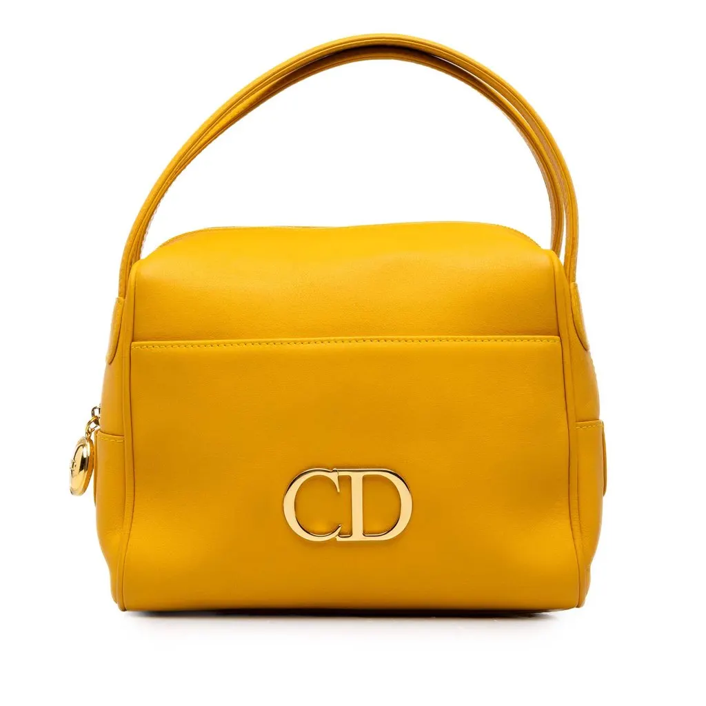 Dior جلد CD Logo حقيبة يد