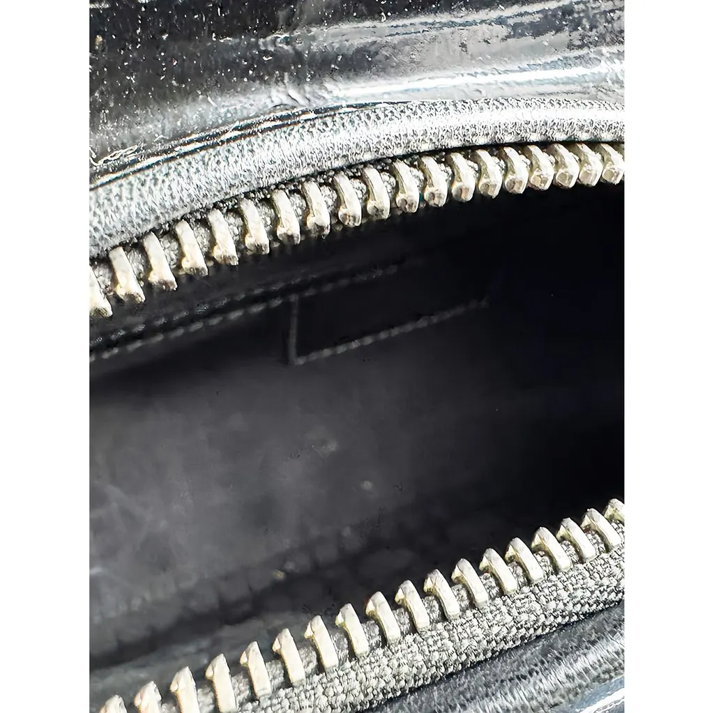 Dior Medium Patent Cannage Lady Dior Black Leather Very good - Model View