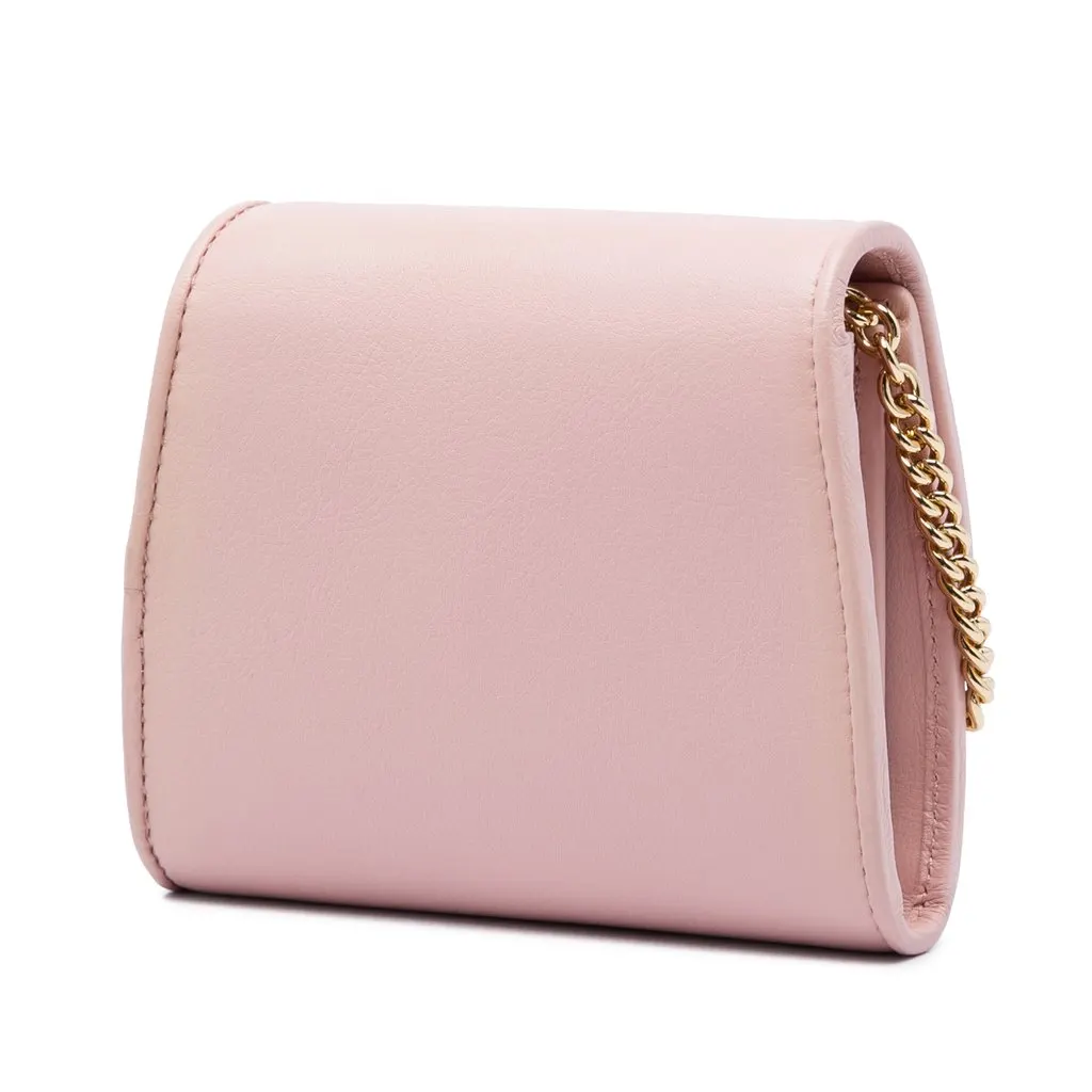 Gucci Medium Calfskin Blondie Wallet on Chain Pink Leather Very good - Back View