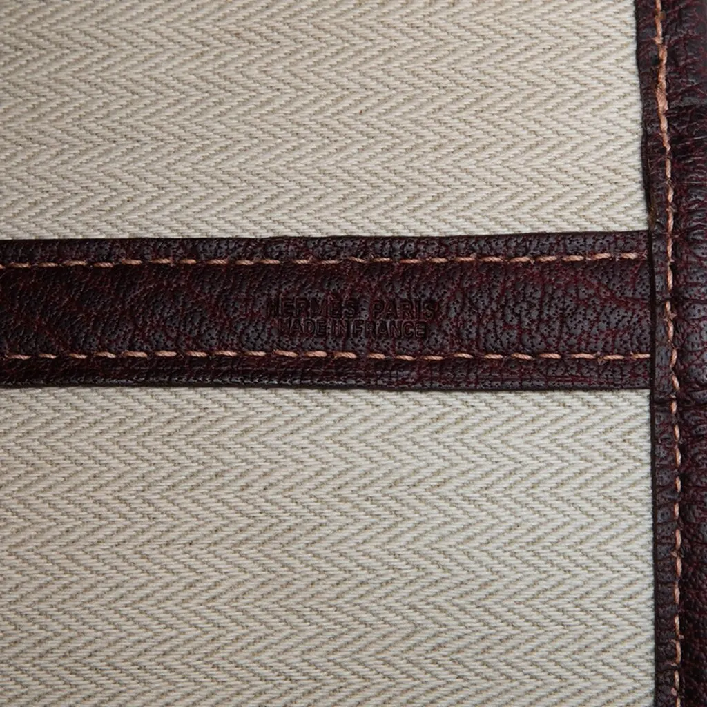 Hermès Amazonia and Buffle Skipper Garden Party 49 Brown Polyester Good - Model View