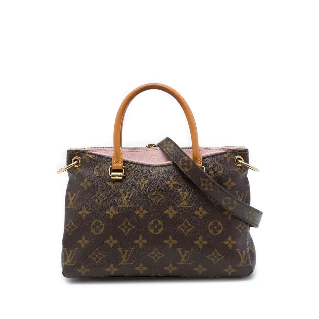 Louis Vuitton Monogram Pallas BB Brown Canvas Good - Front View