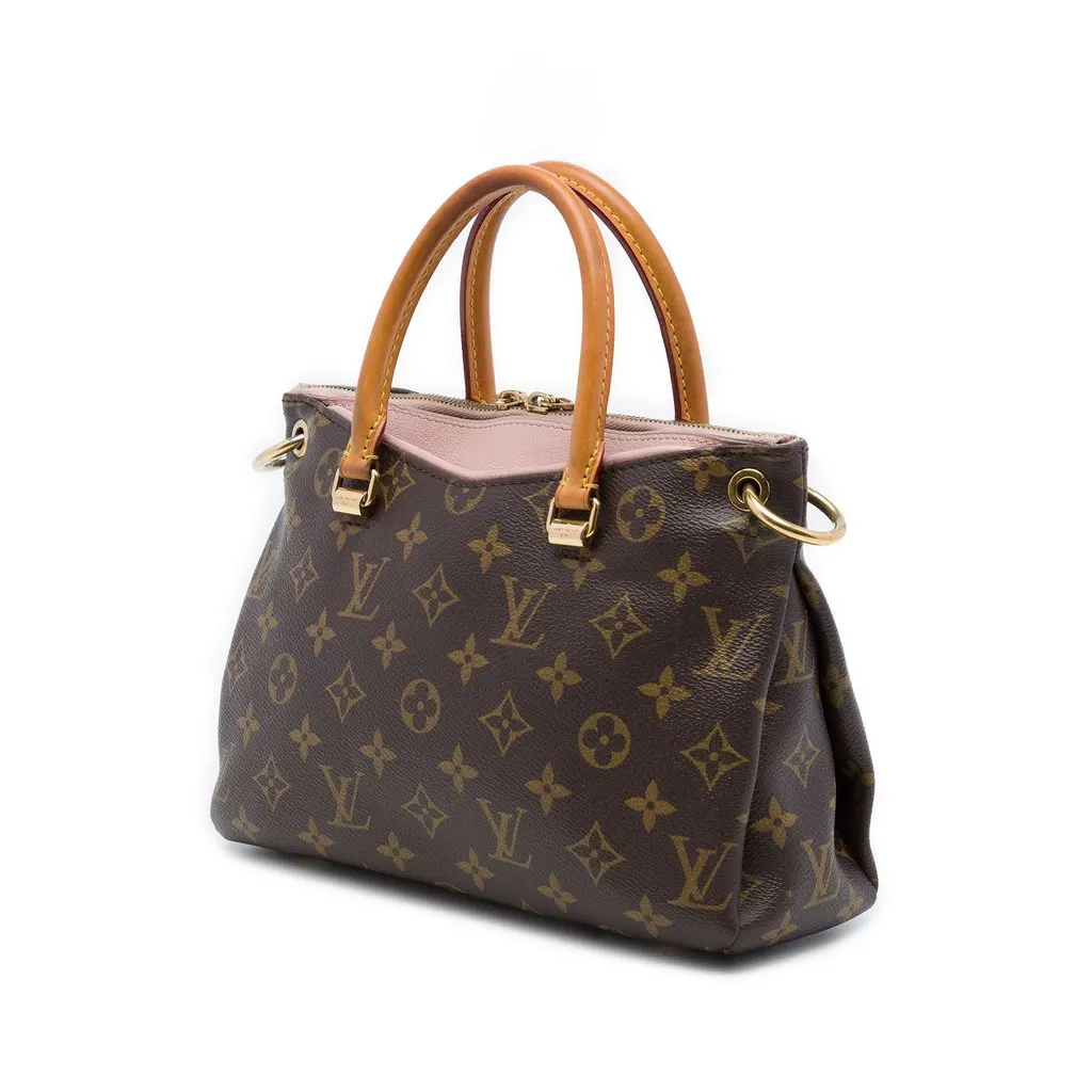 Louis Vuitton Monogram Pallas BB Brown Canvas Good - Back View