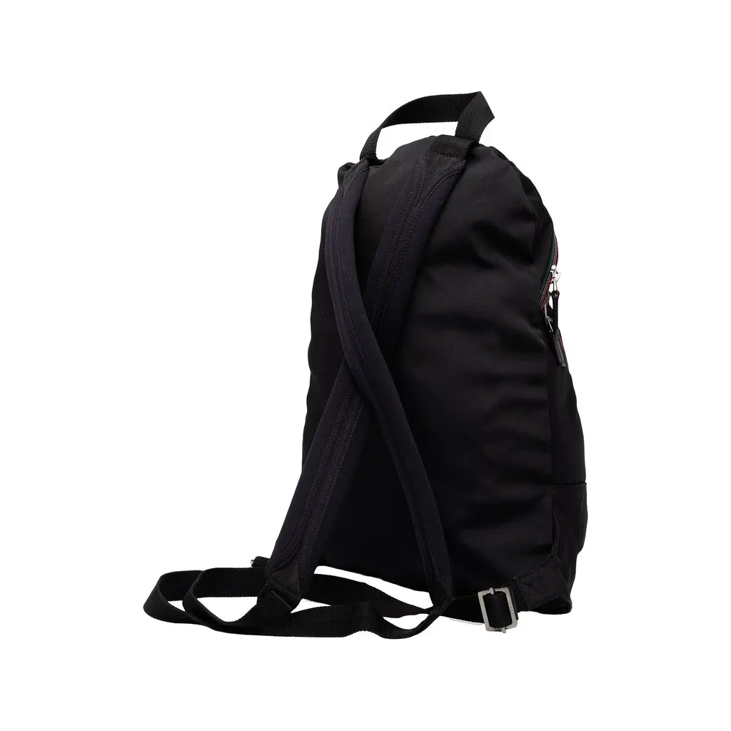 Gucci Nylon Web Backpack Black Polyamide Good - Back View