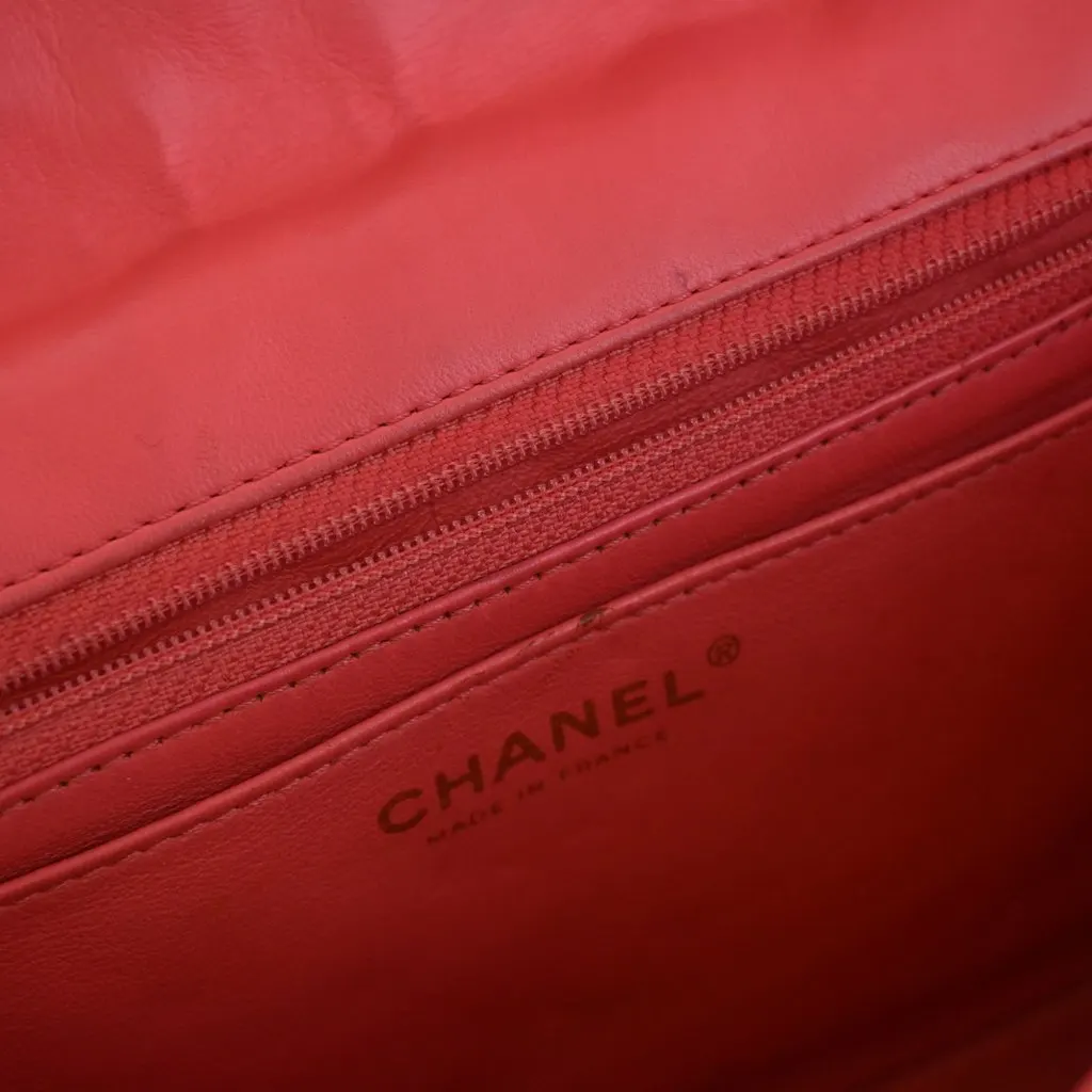 Chanel Medium Classic Lambskin Valentines Heart Charms Single Flap Pink Leather Very good - Box View
