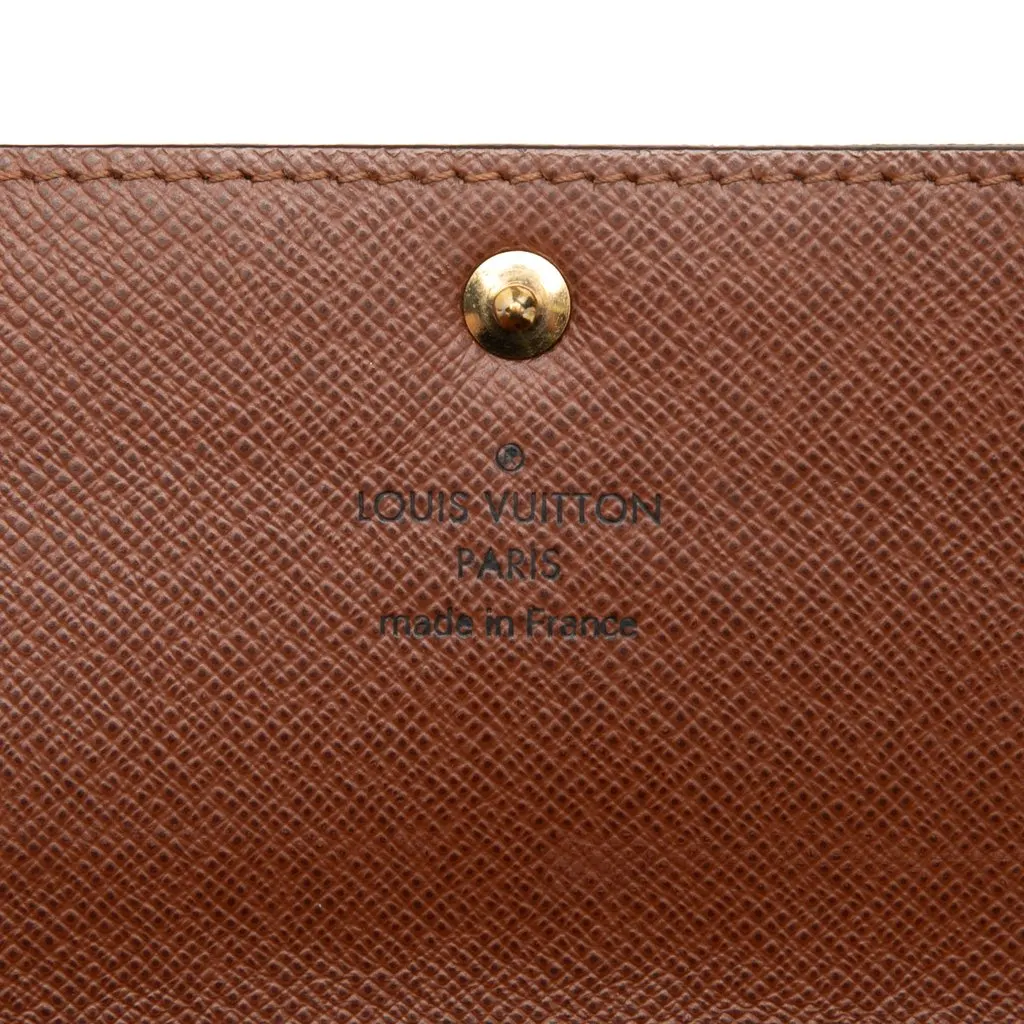 Louis Vuitton Monogram Sarah Long Wallet Brown Very good - Box View