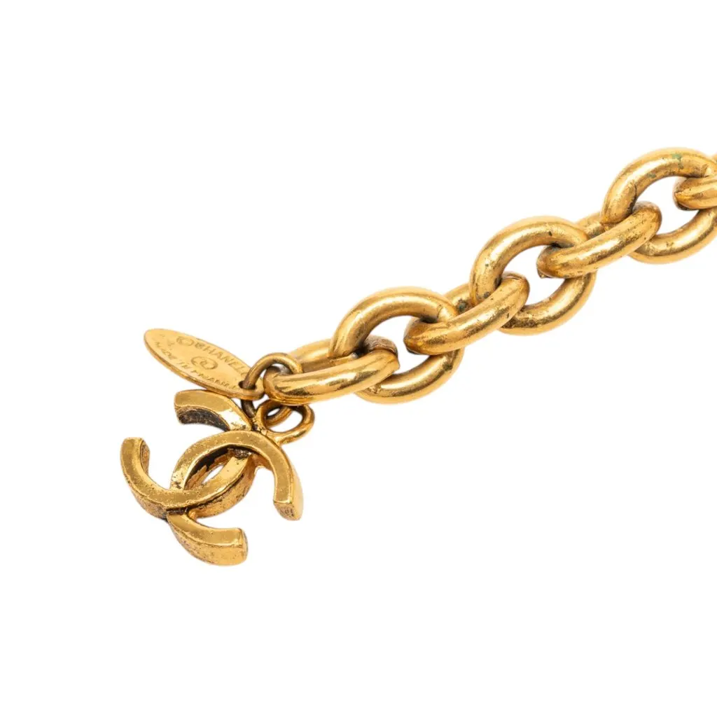 Chanel Gold Plated Triple CC Chain Belt Gold Metal Very good - Back View