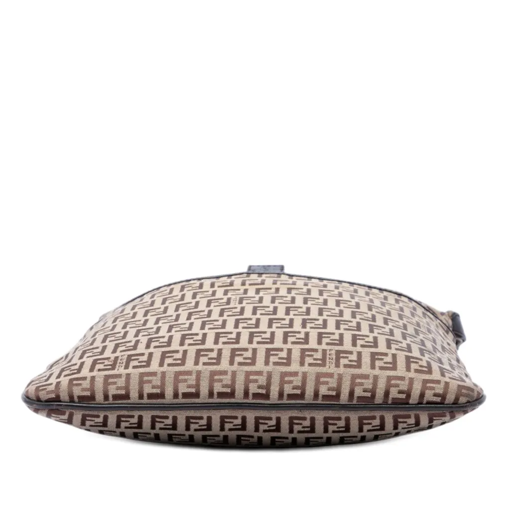 Fendi Zucchino Canvas Crossbody Beige Very good - Inside View