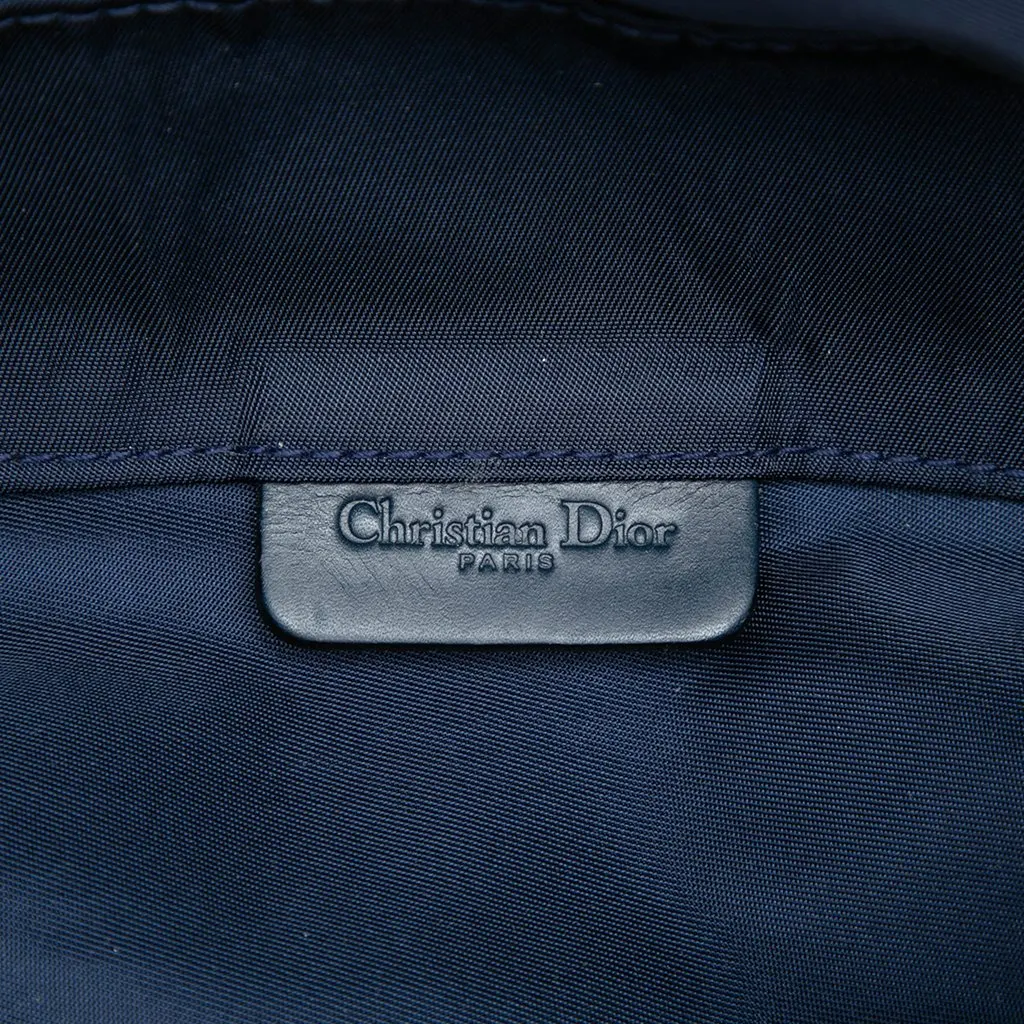 Dior Diorissimo Canvas Saddle Pouch Blue Canvas Very good - Box View