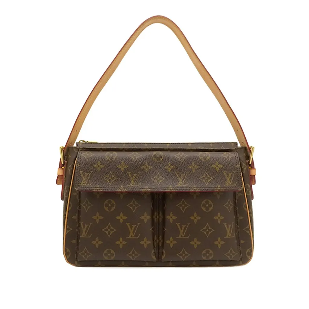 Louis Vuitton Monogram Viva Cite GM Brown Very good - Front View