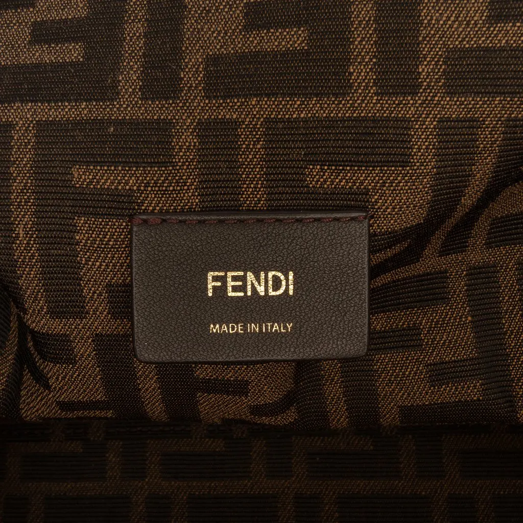 Fendi Medium Nappa Fendi First Shoulder Bag Black Leather Very good - Box View