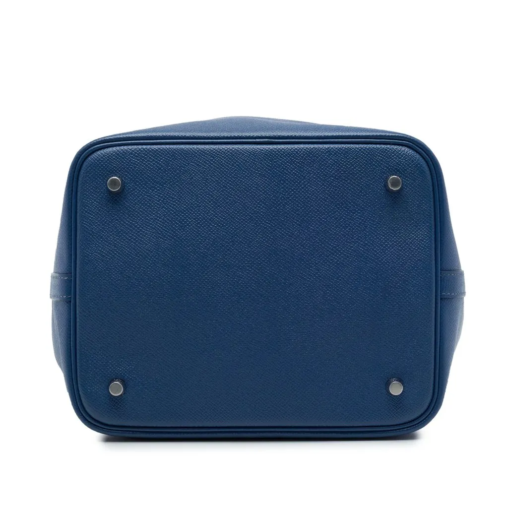 Hermès Epsom Tressage Picotin Lock 22 Blue Leather Very good - Inside View