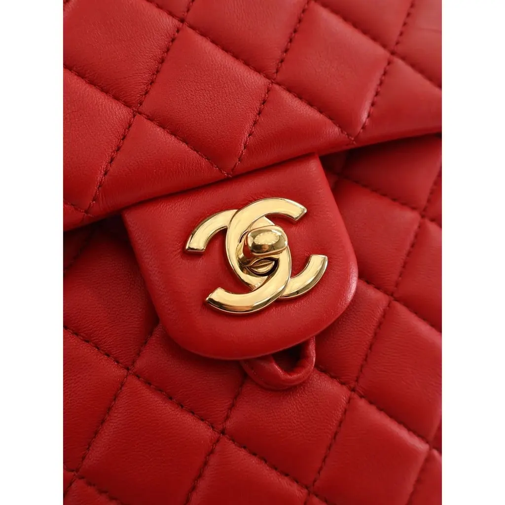 Chanel Small Lambskin Urban Spirit Backpack Red Leather Good - Box View