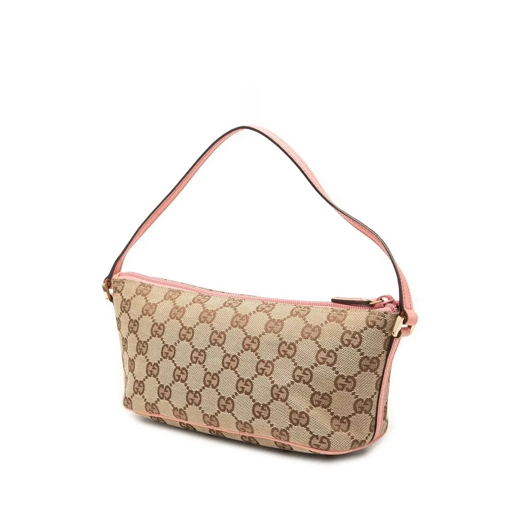 Gucci GG Canvas Boat Beige Canvas Good - Back View