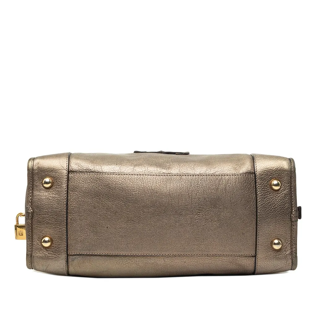 LOEWE Metallic Leather Amazona 35 Gold Leather Very good - Inside View