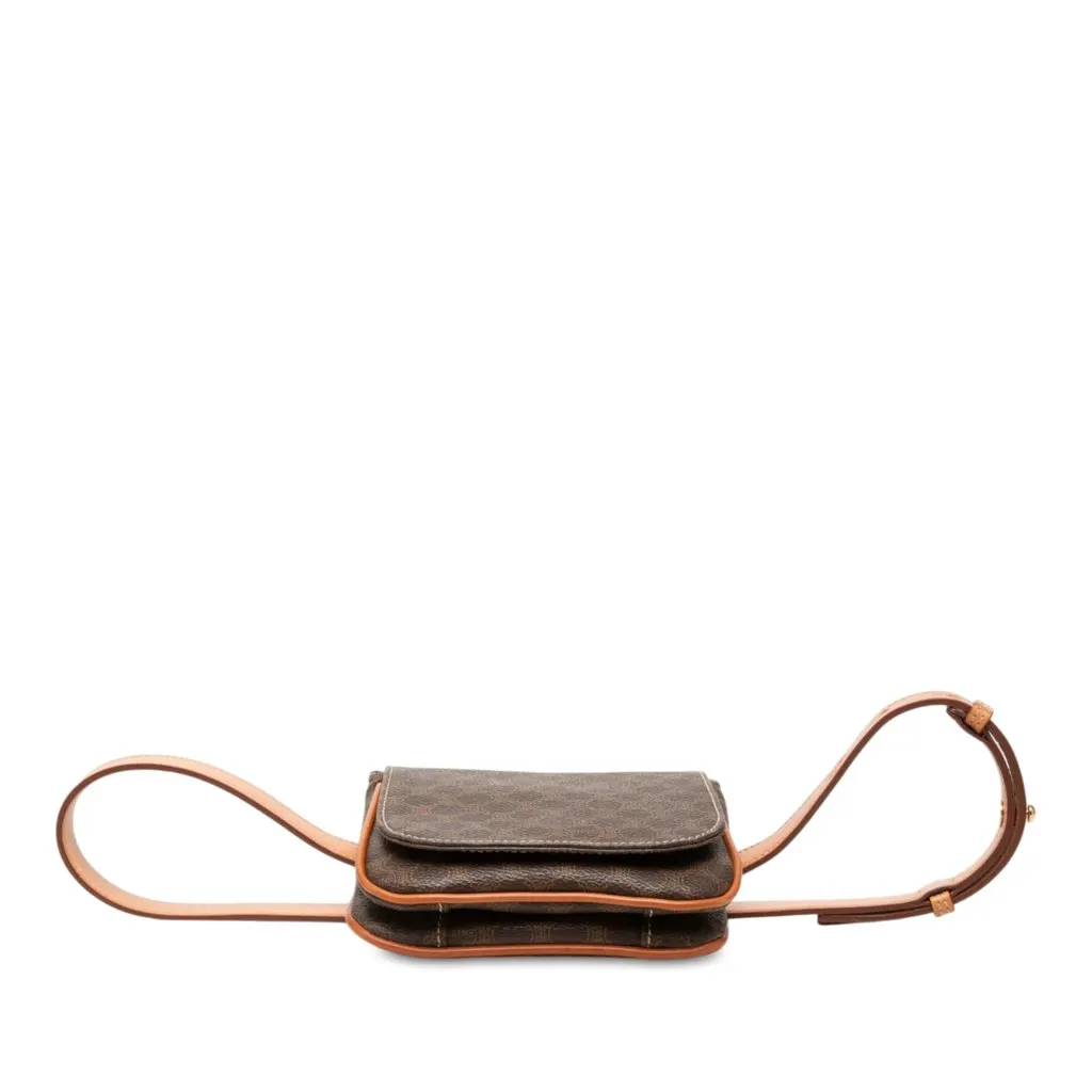 Celine Macadam Coated Canvas Belt Bag Brown Very good - Inside View