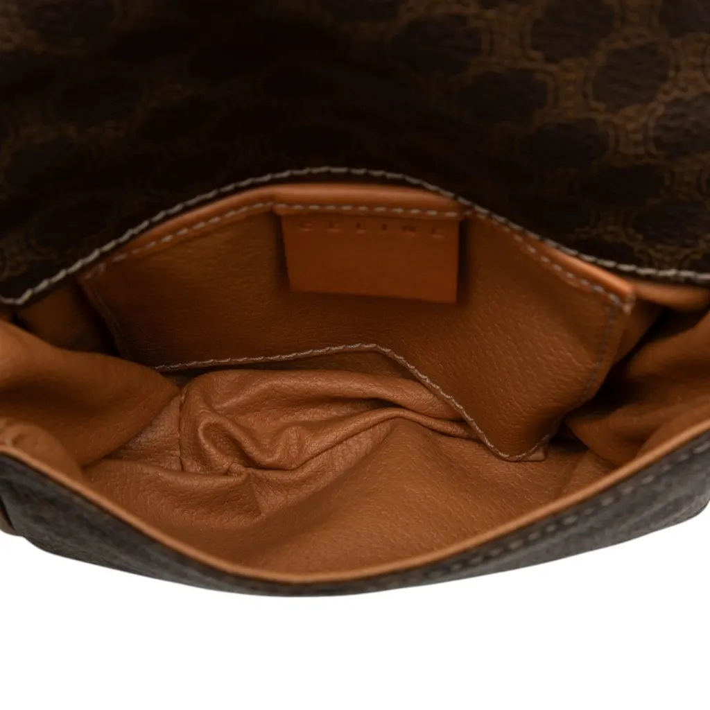 Celine Macadam Coated Canvas Belt Bag Brown Very good - Model View