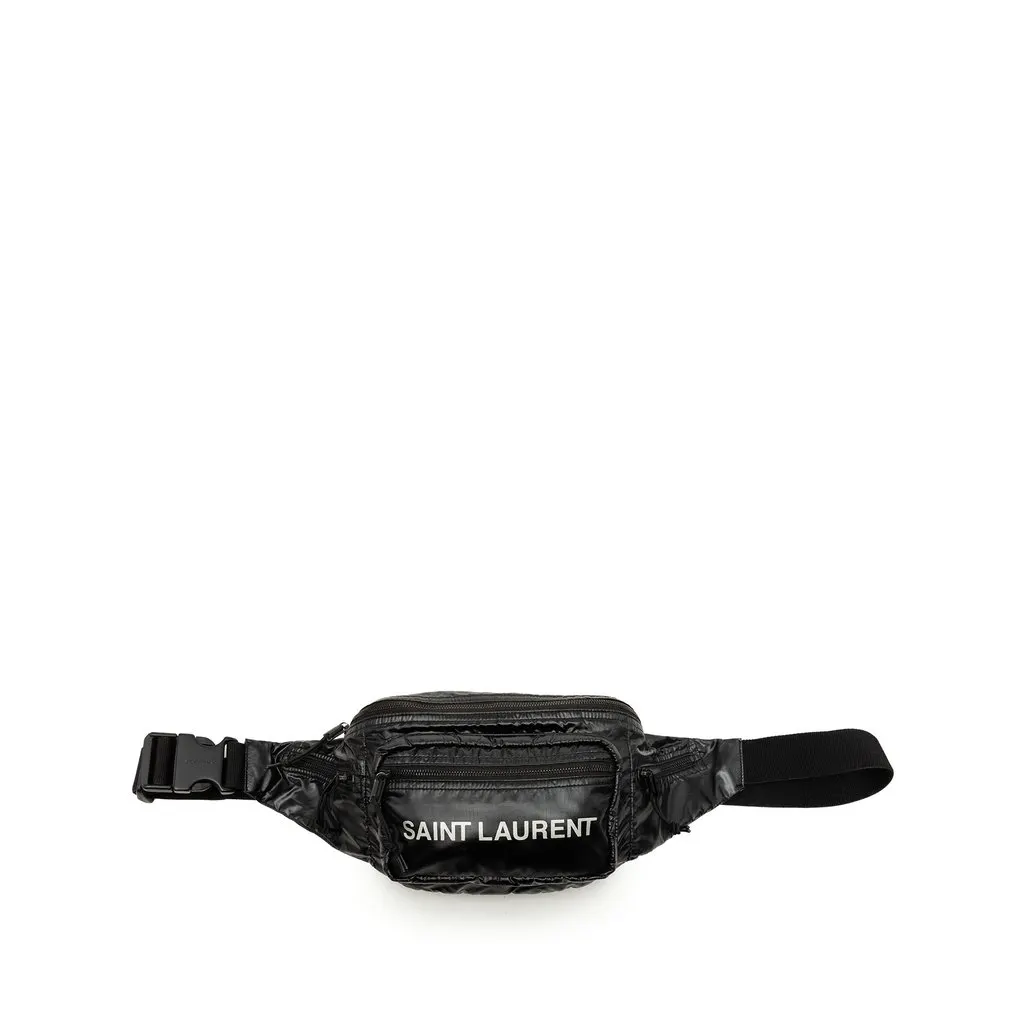Saint Laurent Nylon Nuxx Belt Bag Black Very good - Front View