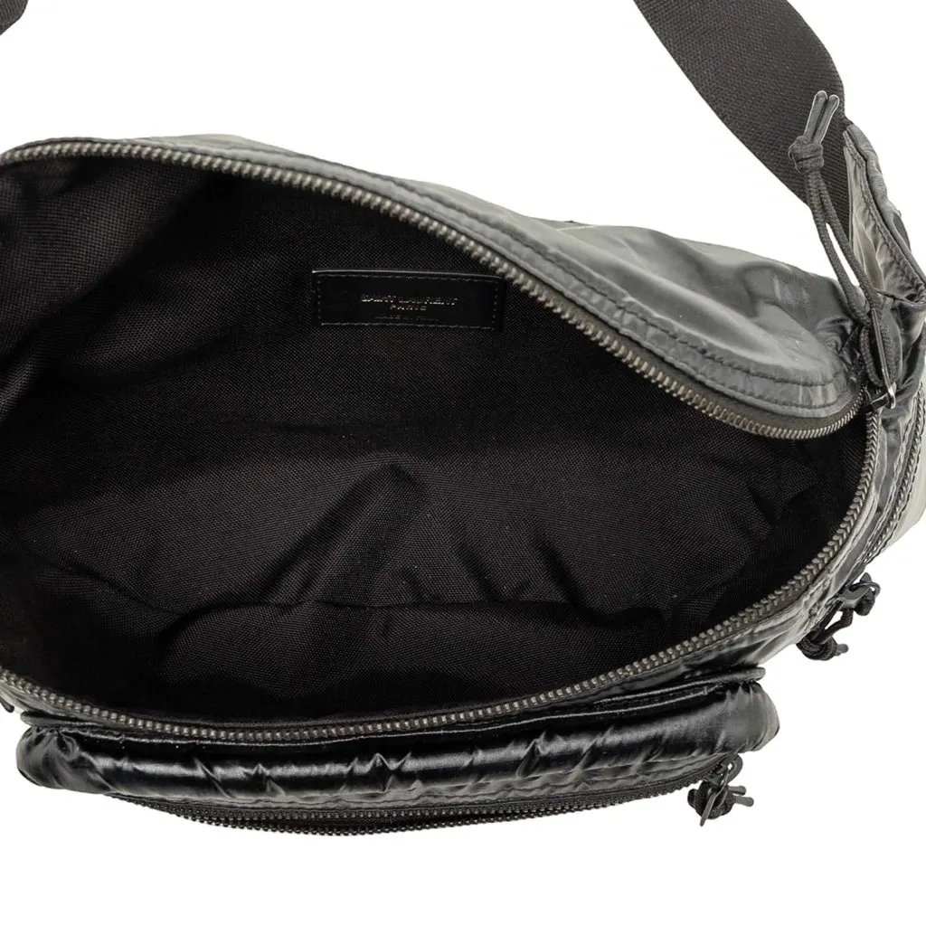 Saint Laurent Nylon Nuxx Belt Bag Black Very good - Model View