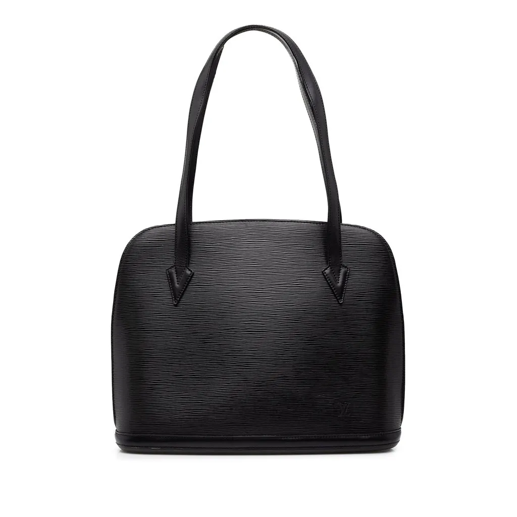 Louis Vuitton Epi Lussac Black Leather Good - Front View