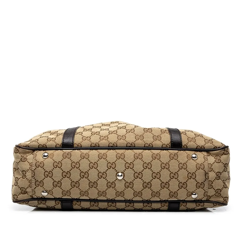 Gucci GG Canvas Twins Tote Beige Canvas Very good - Inside View