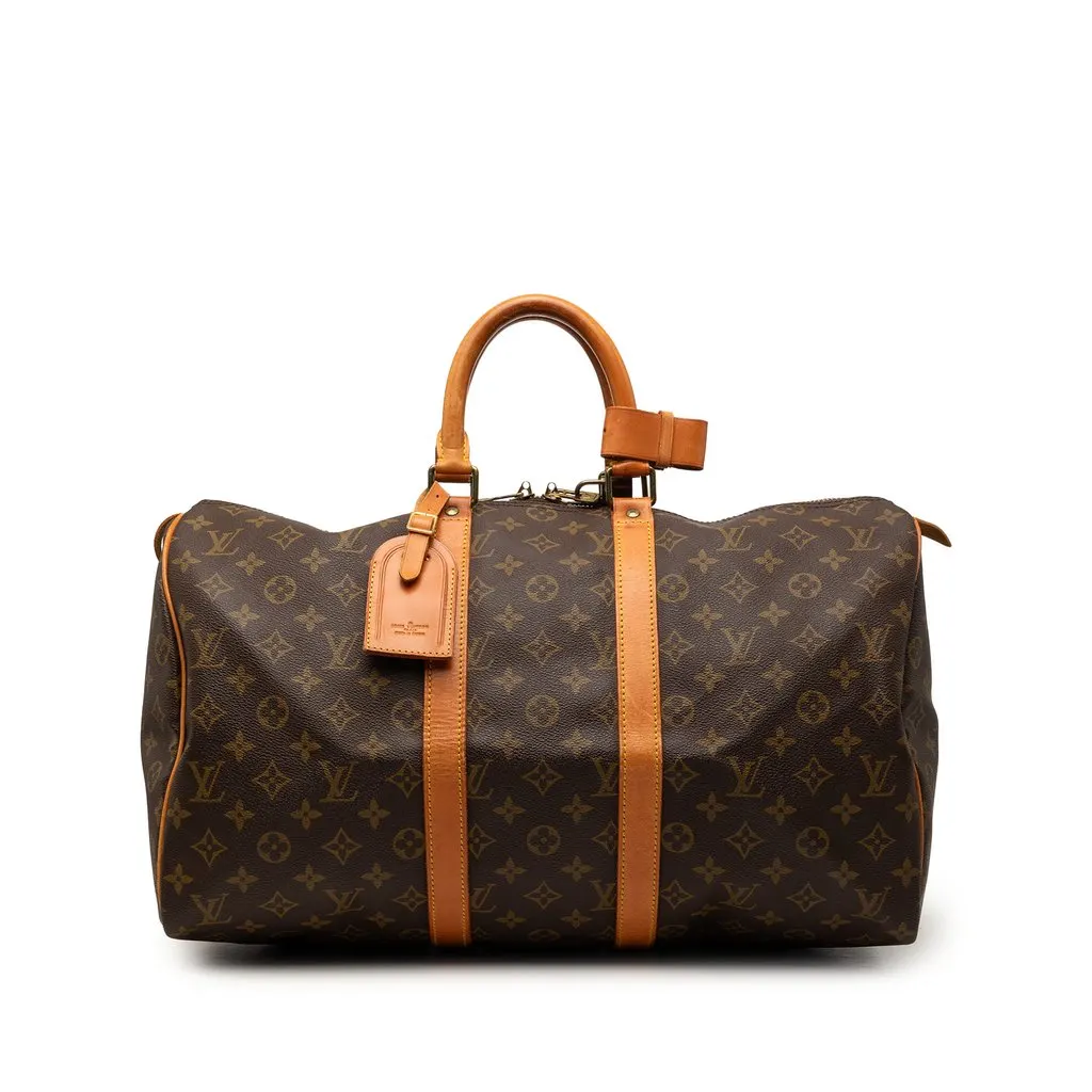 Louis Vuitton Monogram Keepall 45 Brown Very good - Front View