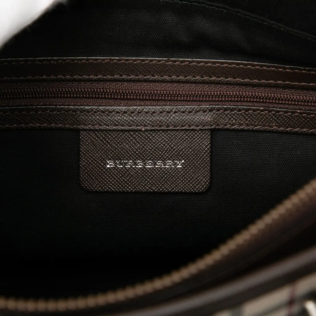 Burberry House Check Canvas Tote Beige Very good - Box View