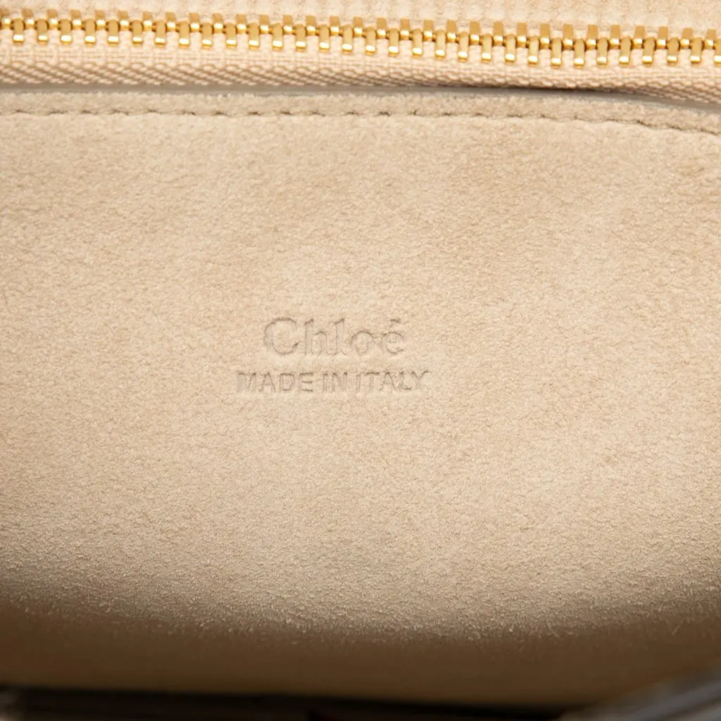 Chloé Medium Braided Leather Faye Crossbody Brown Leather Very good - Box View
