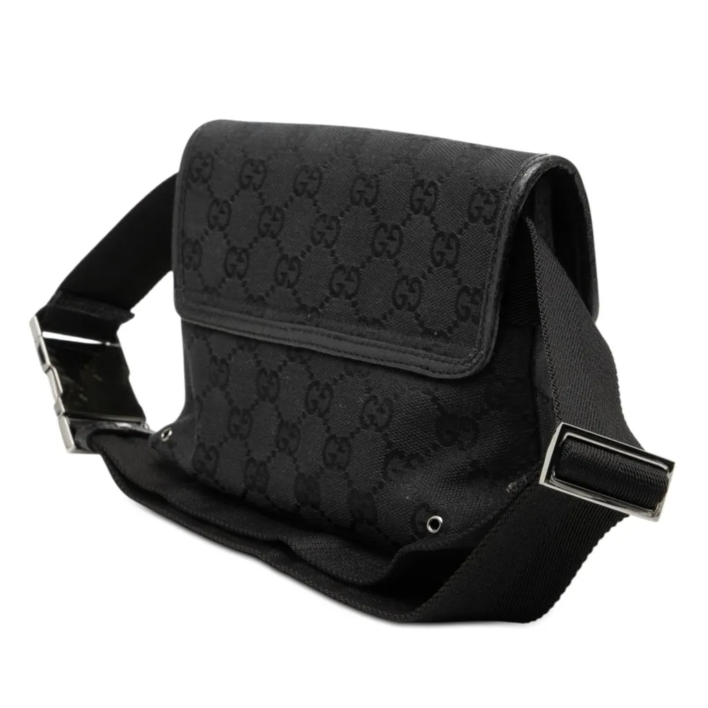 Gucci GG Canvas Jackie Belt Bag Black Very good - Back View