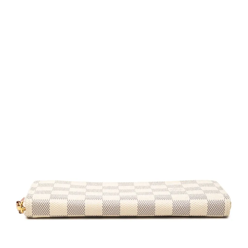 Louis Vuitton Damier Azur Clemence Long Wallet White Canvas Good - Inside View