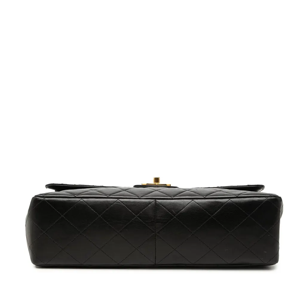 Chanel Jumbo Classic Lambskin Single Flap Black Leather Very good - Inside View