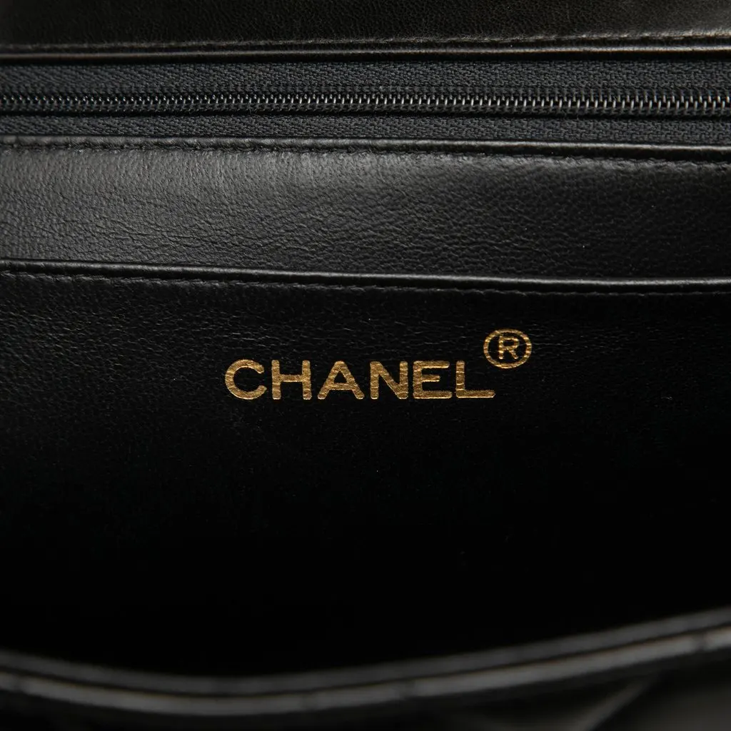 Chanel Jumbo Classic Lambskin Single Flap Black Leather Very good - Box View
