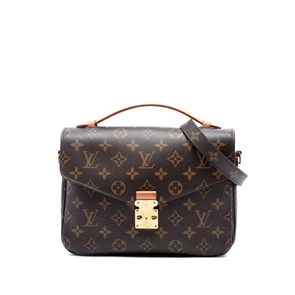 Louis Vuitton Monogram Pochette Metis Brown Very good - Front View