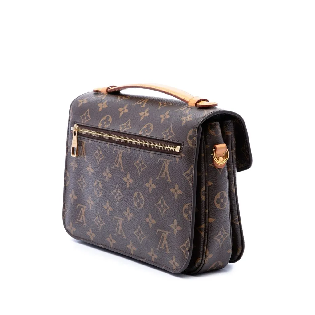 Louis Vuitton Monogram Pochette Metis Brown Very good - Inside View