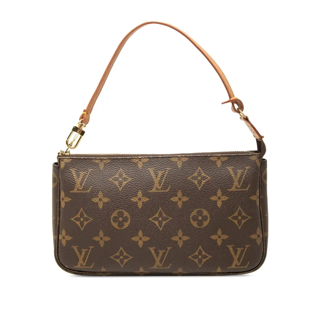 Louis Vuitton Monogram Pochette Accessoires Brown Very good - Front View
