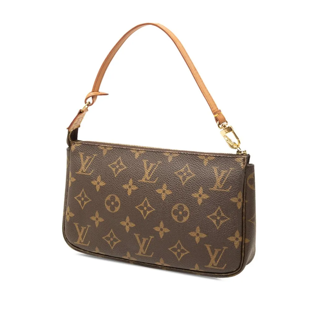 Louis Vuitton Monogram Pochette Accessoires Brown Very good - Back View