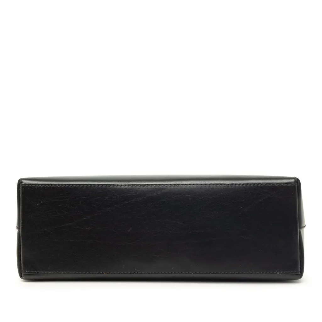 Gucci Calfskin Bamboo Satchel Black Leather Very good - Inside View