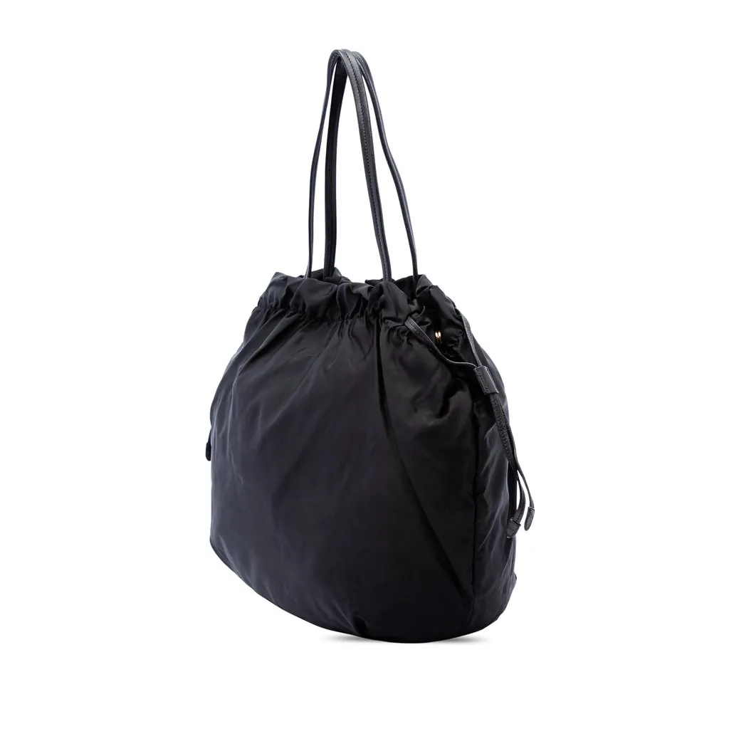 Prada Tessuto Canapa Logo Tote Black Very good - Back View