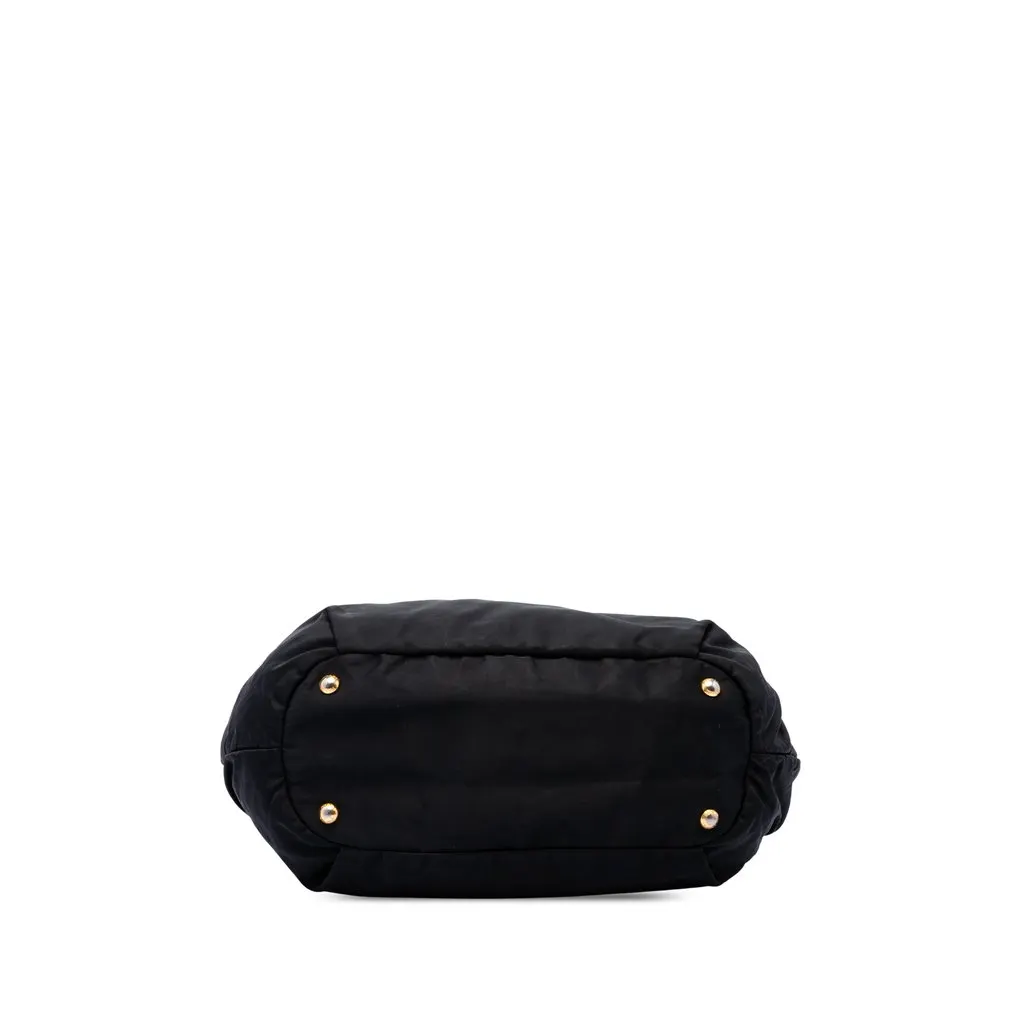 Prada Tessuto Canapa Logo Tote Black Very good - Inside View