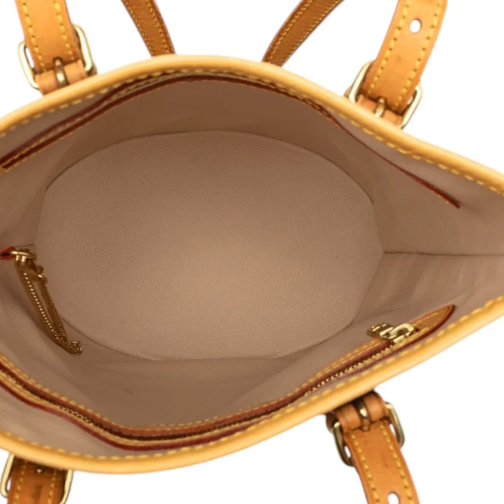Louis Vuitton Monogram Petit Bucket Brown Canvas Good - Model View