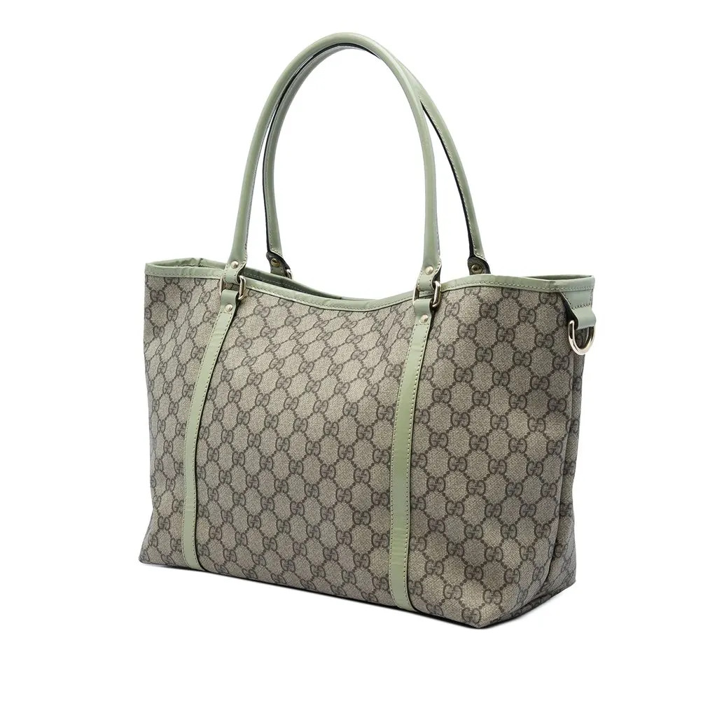 Gucci Medium GG Supreme Joy Tote Beige Canvas Very good - Back View